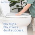 Jool Baby Folding Travel Potty Training Seat for Toddlers, Fits round & Oval Toilets, Non-Slip Suction Cups, Includes Free Travel Bag (Gray)