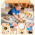 Busy Board - Montessori Toys for 1-3 Years Old Boys & Girls | Sensory Toys for Kids with Autism | Toddlers Learning Activity for Early Development (Busy Board V2)