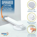 Baby Toilet Lock by  - 9" L X 4" W - Ideal Baby Proof Toilet Lidlock - No Tools Needed Easy Installation with 3M Adhesive - Top Safety Toilet Seat Lock - Fits Most Toilets - White (1 Pack)