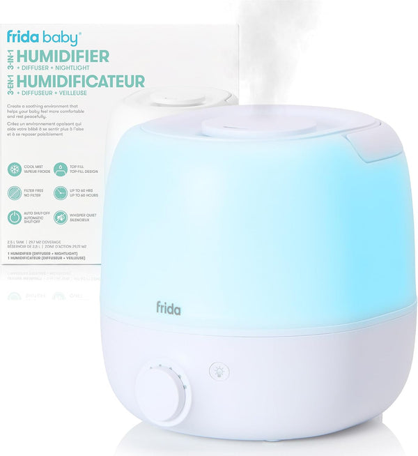 Baby 3-In-1 Cool Mist Top-Fill Humidifier for Large Rooms