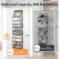 6 Tier Clear Door Hanging Yarn Storage Organizer, Grey