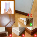 White Baseboard Corners Blocks Self Adhesive, Thickened Rubber Baby Safety Corner Protectors Cushion, Soft Edge Furniture Wall Guards (8 PCS)