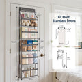 6 Tier Clear Door Hanging Yarn Storage Organizer, Grey