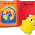 K’S Kids My First Activity Book, Soft Cloth Baby Book with Infant Toys—Puppets, Crinkles, Buttons, Buckles & Clock, Machine Washable Montessori Baby Toys for Kids 0–24 Months