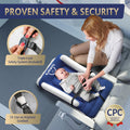 Toddler Airplane Bed - Inflatable Airplane Bed for Toddlers, Plane Baby Seat Extender for Kids - Blow up Air Mattress for Child Flight Sleep with Safety Belt, Innovative Valves, No Pump Needed