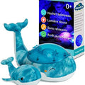 Ocean Projector Nightlight with White Noise Soothing Sounds | Adjustable Settings and Auto-Shutoff | Tranquil Whale™ Family - Blue