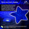 Ocean Projector Nightlight with White Noise Soothing Sounds | Adjustable Settings and Auto-Shutoff | Tranquil Whale™ Family - Blue