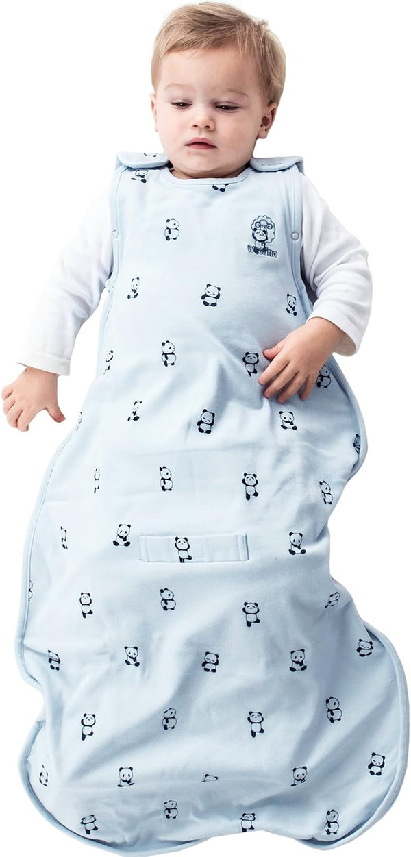 4 Season Baby Sleeping Sack, Merino Wool, 2 Months - 2 Years, Panda