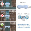 Cabinet Door Locks for Baby Proofing and Child Safety, 4 Pack Childproof Cabinet Locks with Adhesive for Drawer Cupboards Fridge Closet and Pantry, Child Proof Latch for Protecting Kids (White-4Pcs)