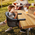 Hook on High Chair - Portable & Foldable for Babies 6-36 Months, Family & Travel Use with Carry Bag(Grey)