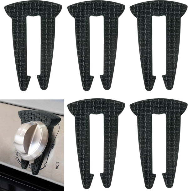 5-Pack Gas Stove Knob Locks for Toddler Safety, Durable Design Knob Safety Covers, Child Proof Oven Knob Locks, Prevent Accidental Touch(Black)