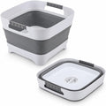 Collapsible Baby Bottles Wash Basin, Foldable Wash Tub with Drain Plug for Infant Essentials, Bottles, Breast Pump, Kitchen, Camping, and Travel Use