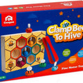 Toddler Fine Motor Skill Toy, Clamp Bee to Hive Matching Game