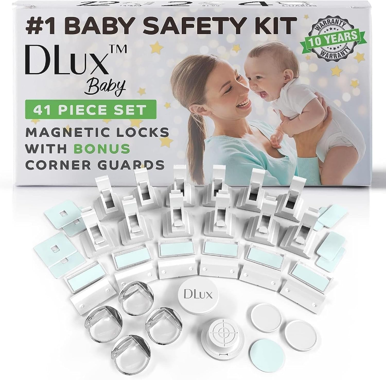 Magnetic Cabinet Locks Child Safety 41-Piece Kit