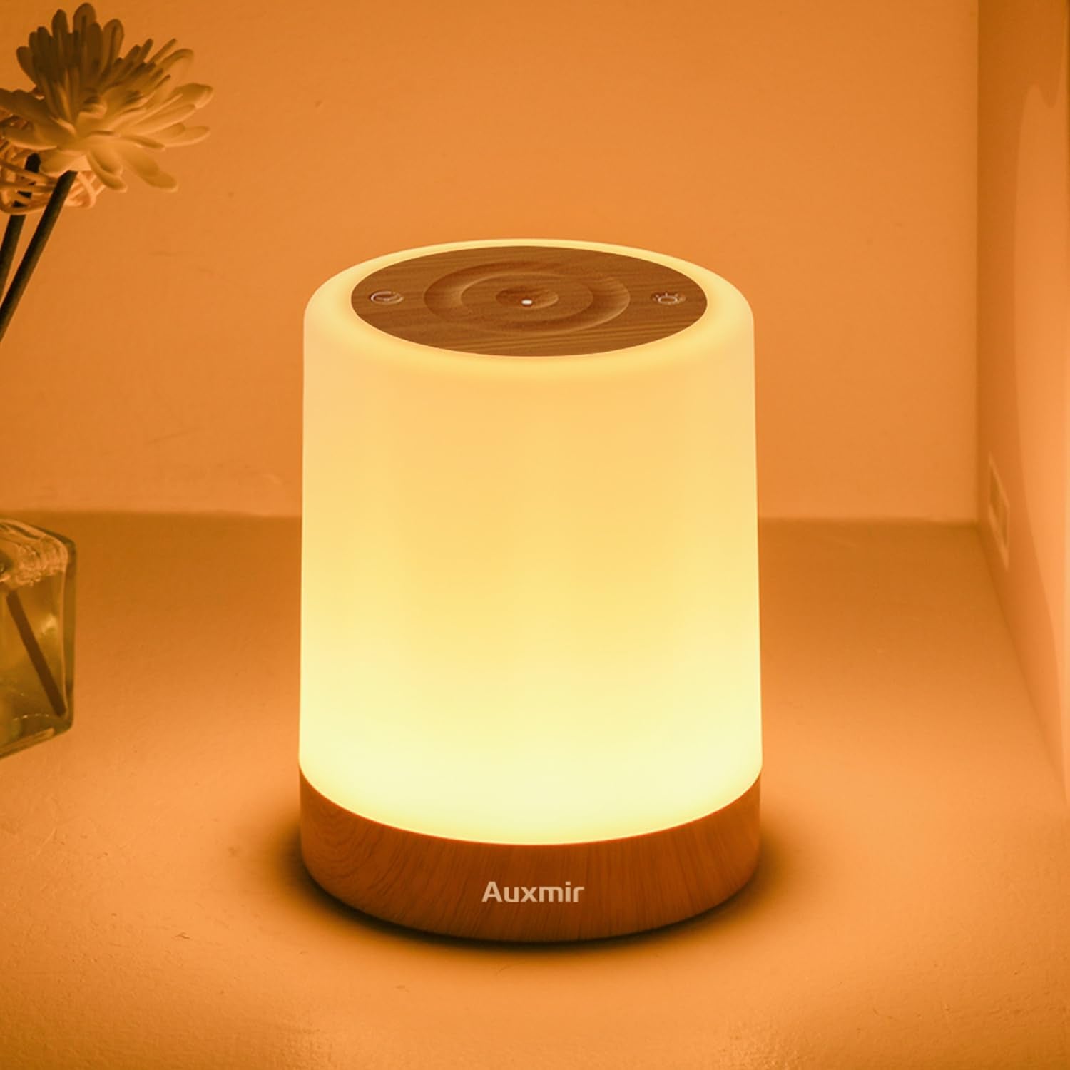 Kids Night Light, Rechargeable LED Bedside Lamp with Touch Control