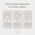 Easy Swaddle Blanket 3 Pk S - Newborn Wrap, Blush, Mauve, Mulberry