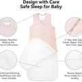 Bubblepanda Bamboo Sleep Sack 6-12 Months 1.0 Tog Soft Baby Sleeping Sacks