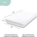 Baby Crib Sheets 4-Pack for Girl or Boy - Soft, Oval & Fitted Baby Girls or Boys Crib Sheet, Rectangle, Fitted Covers, Halo Mattress - Space