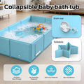 Foldable Baby Bathtub for Newborns and Toddlers, Portable Bath Tub