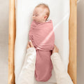 Easy Swaddle Blanket 3 Pk S - Newborn Wrap, Blush, Mauve, Mulberry