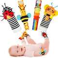 Baby Rattle Socks and Foot Finder Set for 0-12 Months