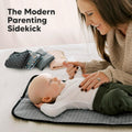 Portable Diaper Changing Pad, Easy Wipe Clean, 25X13 (Black Geo)