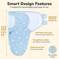 Organic Cotton Baby Swaddle Blanket Newborn Swaddle Sack, Swaddler 7-14 Lb