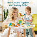 ® Wooden Activity Table for 1 Year Old, 11-In-1 Montessori Learning Table with Bead Maze, Shape Sorter, Fishing Game & More – Sensory Development Toy for Toddlers, Ideal 1St Birthday Gift