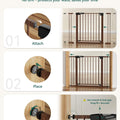 29-48" No Drill Baby Gate for Stairs, Pressguard I Dog Gate Indoor