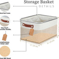 Storage Bins, Fabric Storage Baskets for Shelves, Large 3 Pack