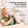 Baby Fruit Feeder 2Pk, Silicone Baby Food Feeder (Slate)