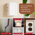 1 Pack Updated Baby Safety Electrical Outlet Cover Box Childproof Plug Cover - More Space for Large Plugs Easy to Install & Use (White)