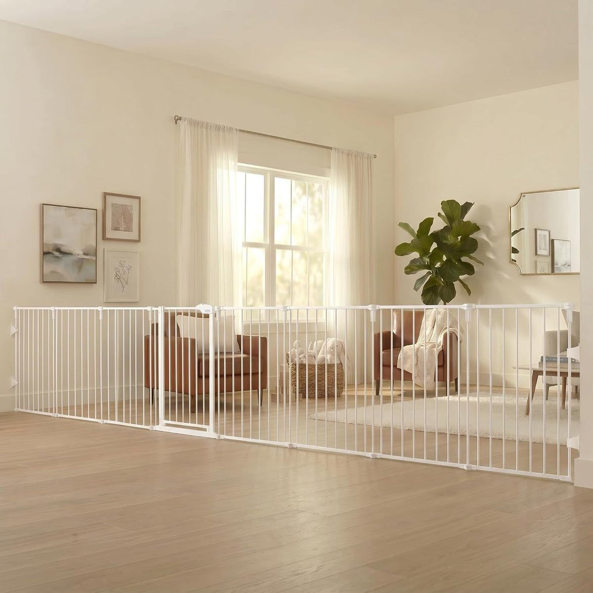 192-Inch Super Wide Adjustable Baby Gate and Play Yard, 4-In-1, Bonus Kit, 4 Count (Pack of 1
