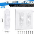 Child Proof Light Switch Guards, Tamper-Resistant Cover Protects against Accidental Switching by Kids and Adults, Easy Adult Access, Fits Standard Toggle Switches (Clear, 4-Pack)