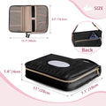 Mini Diaper Clutch Bag with 2 Pcs Reusable Wipes Dispensers, Black