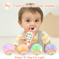 1 Year Old Girl Toys,  Baby Pretend Phone Baby Toys 6 to 12 Months with Soft Colour Changing Light, Various Musics Sounds, Interactive Sensory Toys Birthday Gift for Infant Baby Girls 6 Months+