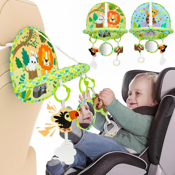 Double-Sided Car Seat Toy, Rear Facing Car Seat Toy, Travel Toy
