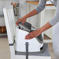 Baby Base 2-In-1 Booster Feeding and Floor Seat with Self-Storing Tray - Night Sky