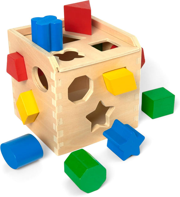 Shape Sorting Cube Wooden Classic Educational Toy