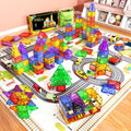 Magnetic Tiles Blocks Toddler Toys Sensory Preschool Building Learning Toys Girls Boys Toys Christmas Xmas Gifts for 3 4 5 6 7 8 Year Old Boys Girls