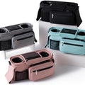 Universal Stroller Organizer with Insulated Cup Holder Detachable Phone Bag & Shoulder Strap, Strollers,Fits for Uppababy Baby Jogger Britax Strollers,New Moms Baby Gifts (Pink)