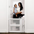 Lift, Lock and Swing Gate - Pressure or Hardware Installed, Fits Spaces between 28" and 42" Wide, 28" Tall, White