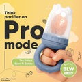 Baby Fruit Feeder 2Pk, Silicone Baby Food Feeder (Slate)