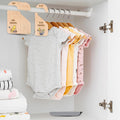 The Pooh Bear Baby Closet Dividers, Baby Clothes Organizer for Baby Nursery Decor Wooden Hanger for Newborn Baby Stuff from 0-24+ Months