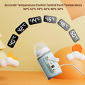 Portable Bottle Warmer for Travel, Fast Heating & Long Lasting Insulation, Precise Temperature Control, 6 Gear Adjustable, USB Powered Baby Milk Warmer for Home and Travel