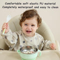 Weaning Bib with Long Sleeves 2PCS & BLW, Soft and Skin-Friendly Material, Coverall Bibs for Baby Feeding, Waterproof and Easy to Clean & Machine Washable, for Baby Infant Toddlers