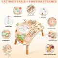 Wooden Activity Table for Toddlers, 9 in 1 Montessori Toy