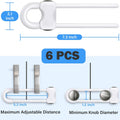 Baby Proofing Cabinets,Cabinet Locks for Babies,6 Pack,White