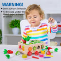 Toddlers Montessori Wooden Educational Toys for Boys Girls Age 1-3 Year Old
