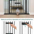 Extra Wide Baby Gate with Cat Door, Catprivilege II, 29-48"